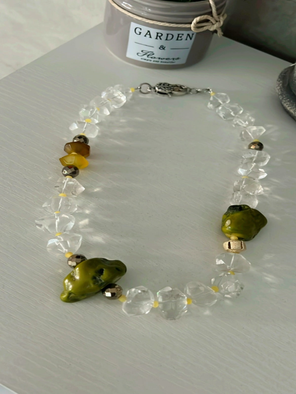 GREEN CORAL NECKLACE-120