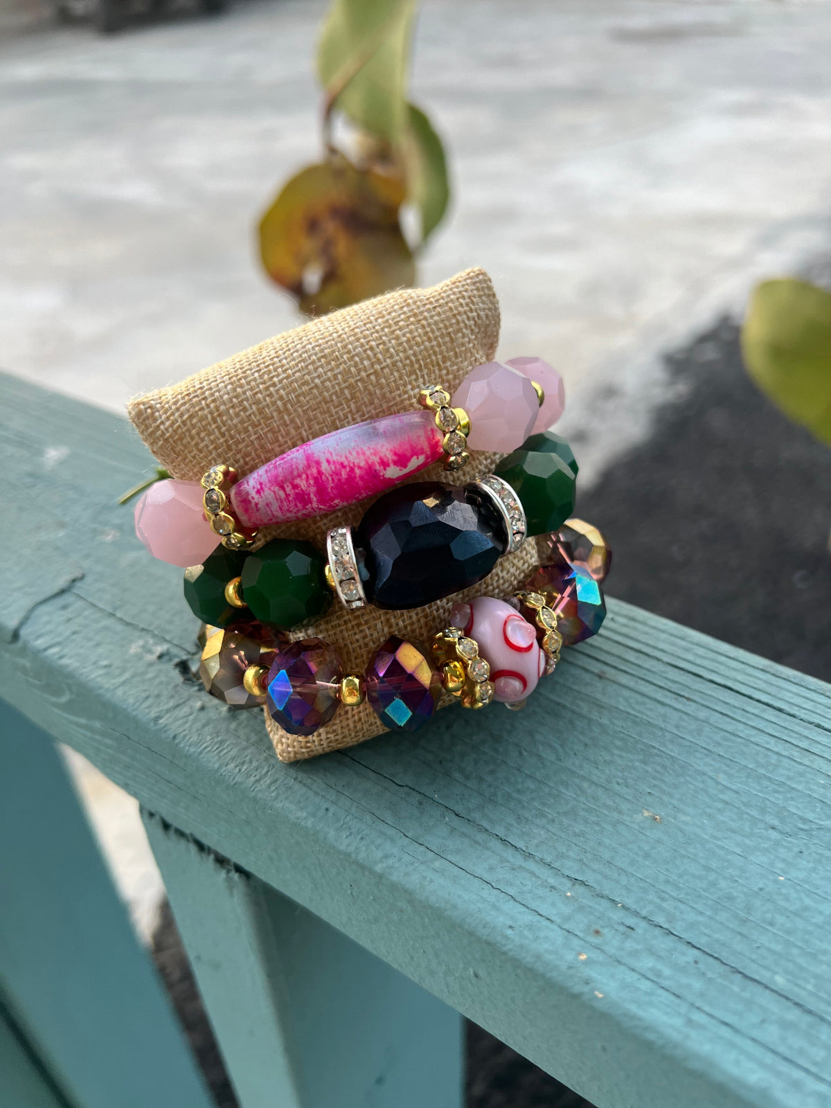 CRYSTAL BRACELETS LEATHER