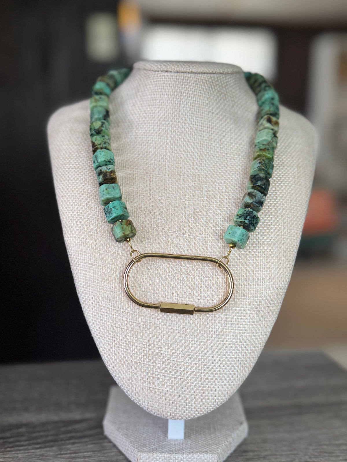 Carabin Lock Necklace