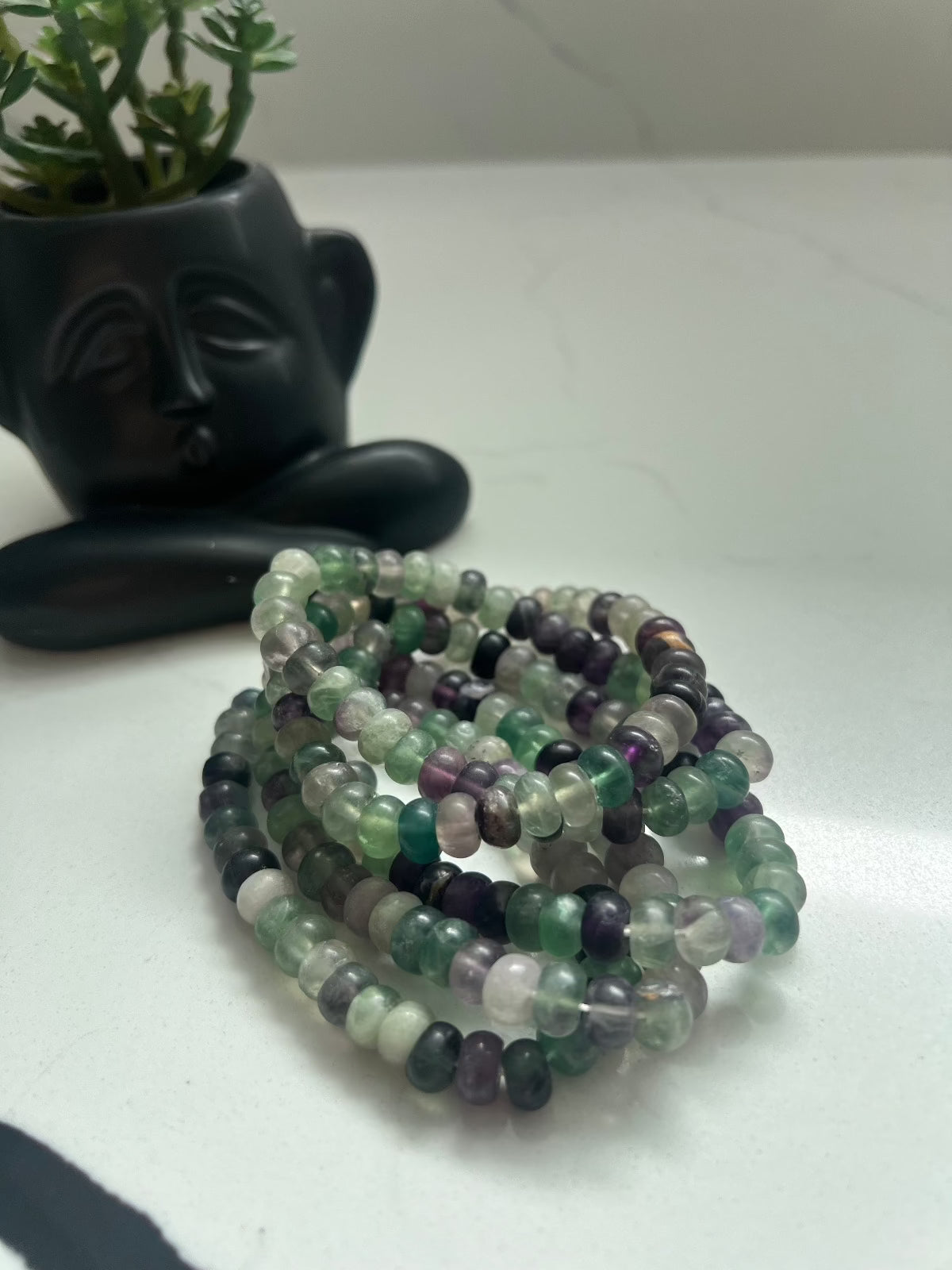 Gemstone elastic bracelets