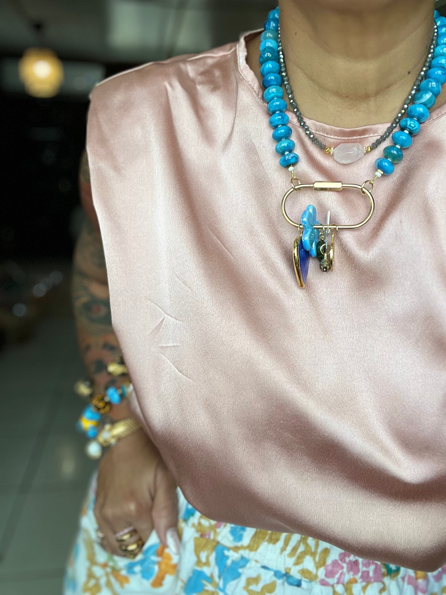 Carabin Lock Necklace