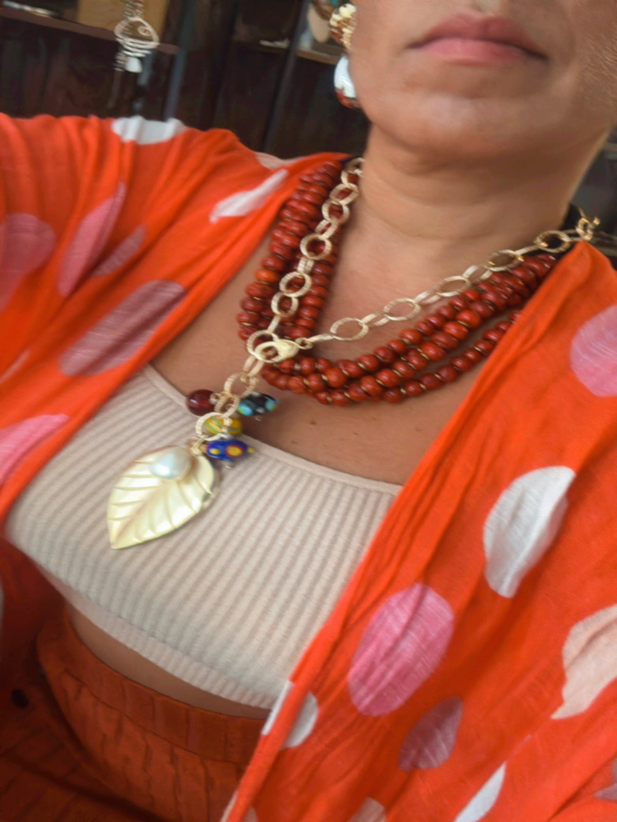 Stella Hoja Necklace